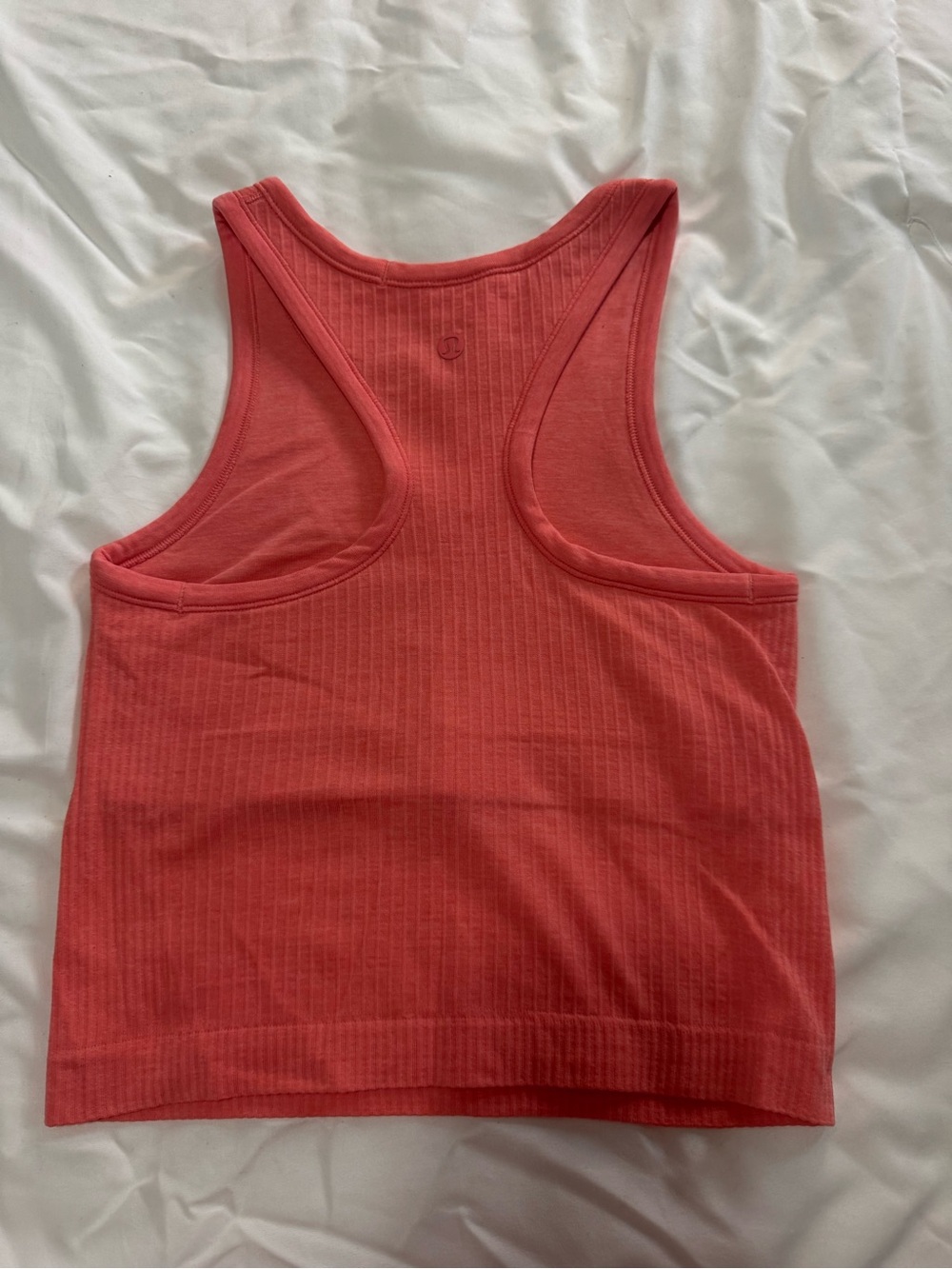 Lululemon Ebb to Street Cropped Racerback Tank Top - Raspberry Cream - Picture 2 of 4